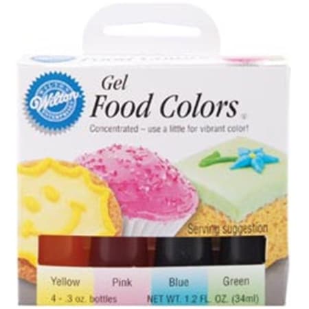 Wilton Wilton 448965 Gel Food Coloring Set 4-Pkg-Easter W5582R